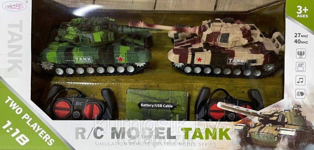 Детский игровой набор "Танковый бой", DY987-T8 от компании Karapuzik - фото 1