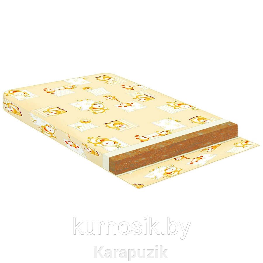 Детский матрас в кроватку Би-кокос 120*60*6 см Баюшка (арт. БК6) от компании Karapuzik - фото 1