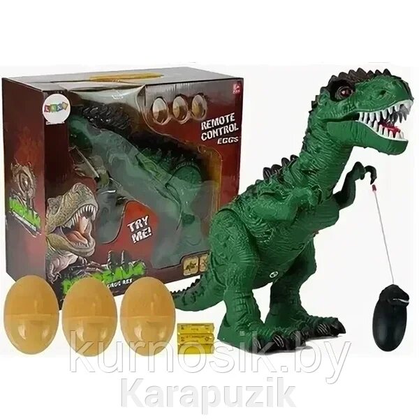 Динозавр Тираннозавр на радиоуправлении, откладывает яйца, 666-17A от компании Karapuzik - фото 1