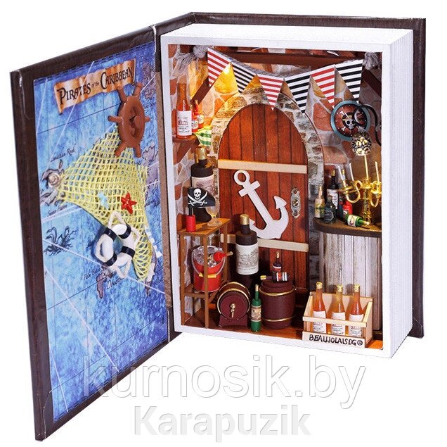 Дневник пирата Hobby day DIY Mini House (B001) от компании Karapuzik - фото 1
