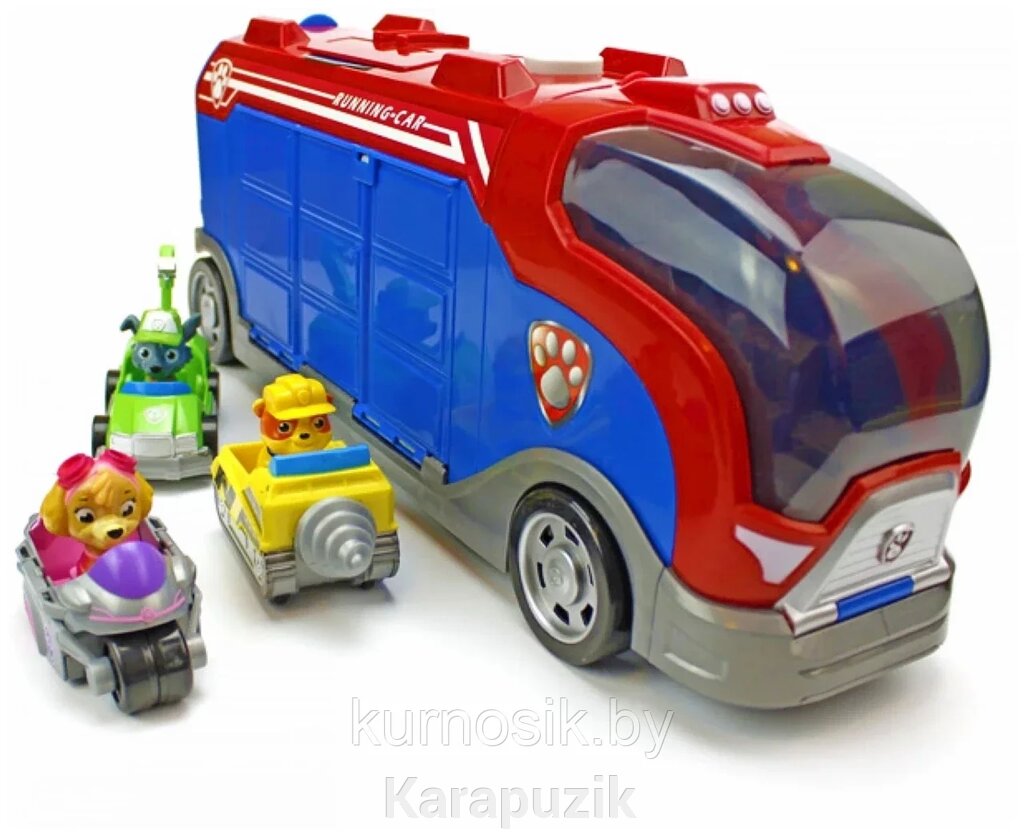 Игровой набор Автобус спасателей Щенячий патруль, 7 персонажей от компании Karapuzik - фото 1