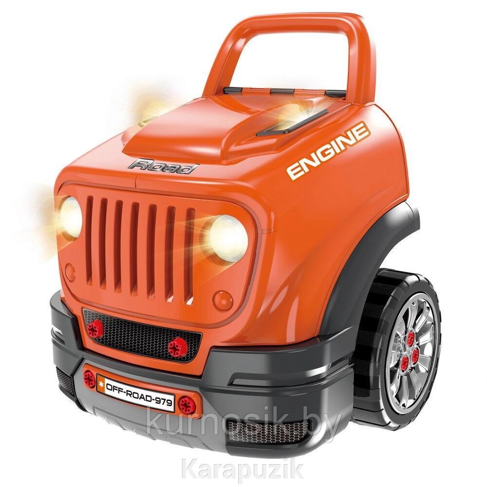 Игровой набор PITUSO Автомобилист Motor Master оранжевый 61 элемент от компании Karapuzik - фото 1