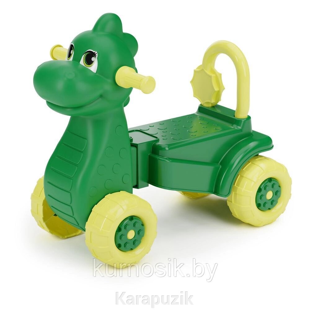 Каталка детская Альтернатива Дракон Зеленый, М3897 от компании Karapuzik - фото 1