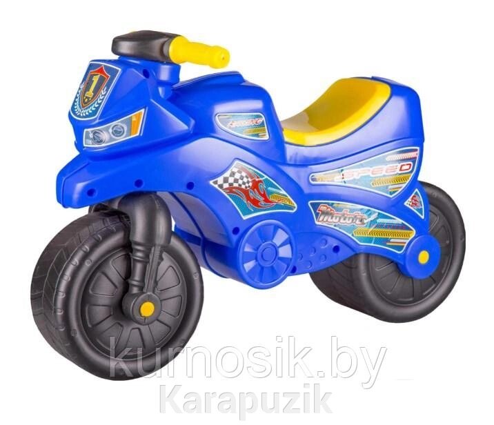 Каталка детская Альтернатива Мотоцикл Синий, М6787 от компании Karapuzik - фото 1