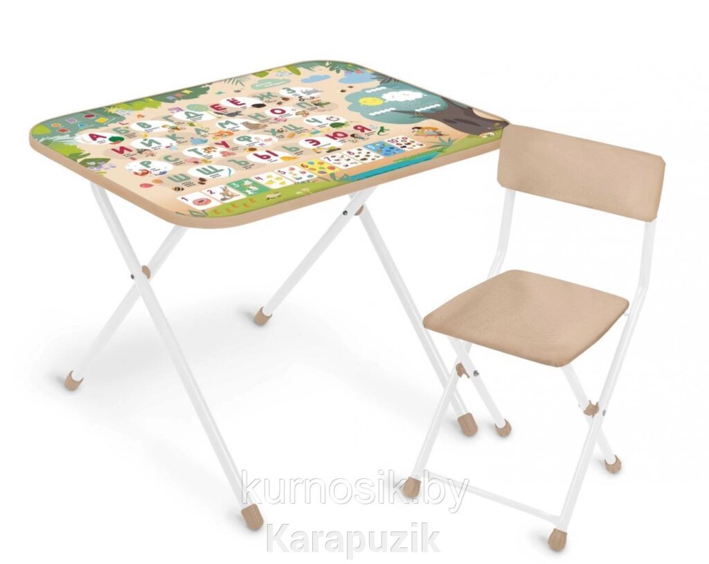 Комплект детской мебели Ника с Алфавитом NK-75A с 3 до 7 лет от компании Karapuzik - фото 1