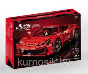 Конструктор 10304 King Спортивный автомобиль Ferrari 458 Italia, 3380 деталей