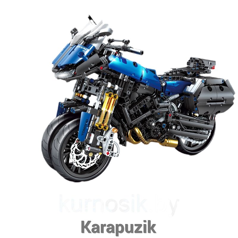 Конструктор 1056 Мотоцикл Yamaha GT Kazi, 1180 деталей от компании Karapuzik - фото 1