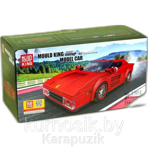 Конструктор 27012 Mould King Автомобиль Ferrari Testarossa, 316 деталей от компании Karapuzik - фото 1