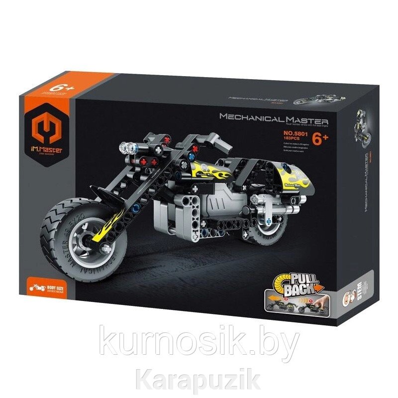 Конструктор 5801 Mechanical Master Мотоцикл, 183 деталей от компании Karapuzik - фото 1