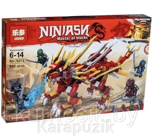 Конструктор 76012 Ninja Ниндзя с драконом, 800 деталей от компании Karapuzik - фото 1