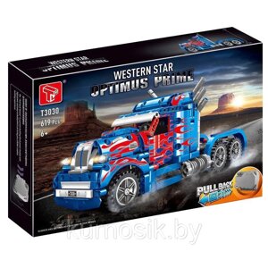 Конструктор T3030 Грузовик Optimus Prime Western Star, 619 элементов