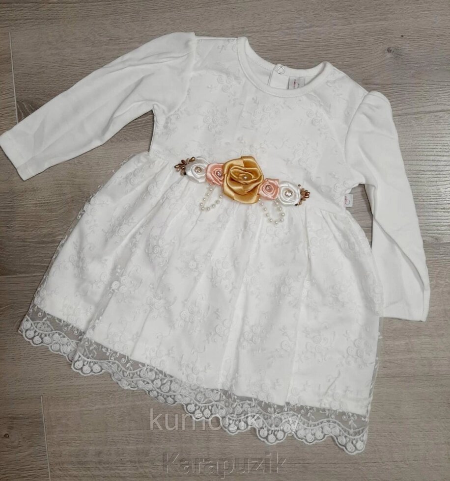 Крестильное платье для девочки  "Нежные цветочки" от компании Karapuzik - фото 1