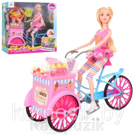 Кукла "Кайлили-продавец мороженного на велосипеде" (BLD142) от компании Karapuzik - фото 1