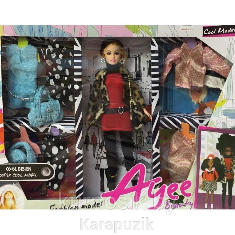 Кукла Модница 30 см с нарядами и аксессуарами B8062-B от компании Karapuzik - фото 1
