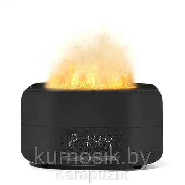 Многофункциональный ультразвуковой увлажнитель воздуха Живое Пламя, черный от компании Karapuzik - фото 1