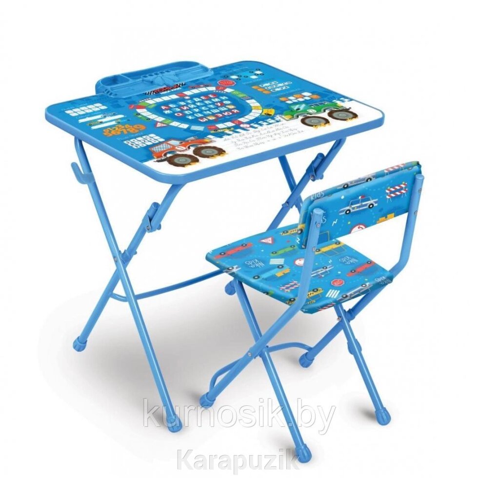 Набор детской мебели Ника «КУ1» с 3 до 7 лет Большие гонки от компании Karapuzik - фото 1