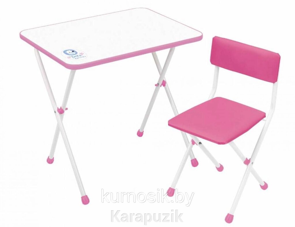 Набор детской складной мебели Ника «Умка-фантазер»  с 3 до 7 лет (арт. НДУ1) розовый от компании Karapuzik - фото 1