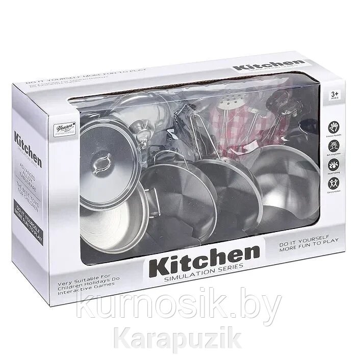 Набор посуды металический На кухне, 11 предметов от компании Karapuzik - фото 1
