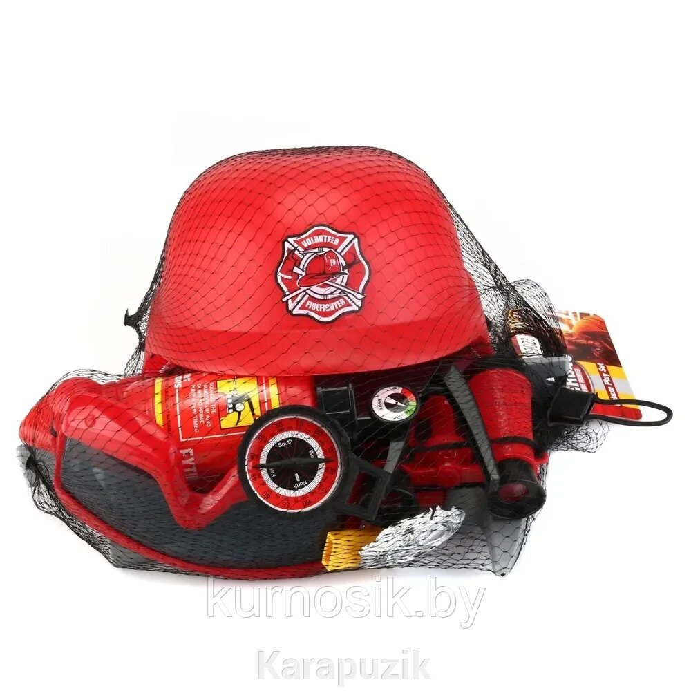 Набор Пожарного с каской и аксессуарами, 11 предметов от компании Karapuzik - фото 1