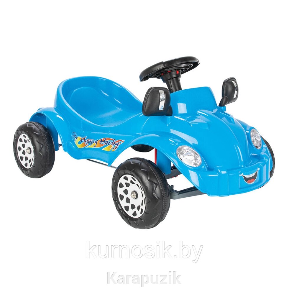 Педальная машина Happy Herby PILSAN 3-6 лет 07303 голубая от компании Karapuzik - фото 1