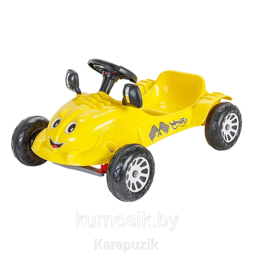 Педальная машина PILSAN Herby Car Yellow, 07302 от компании Karapuzik - фото 1