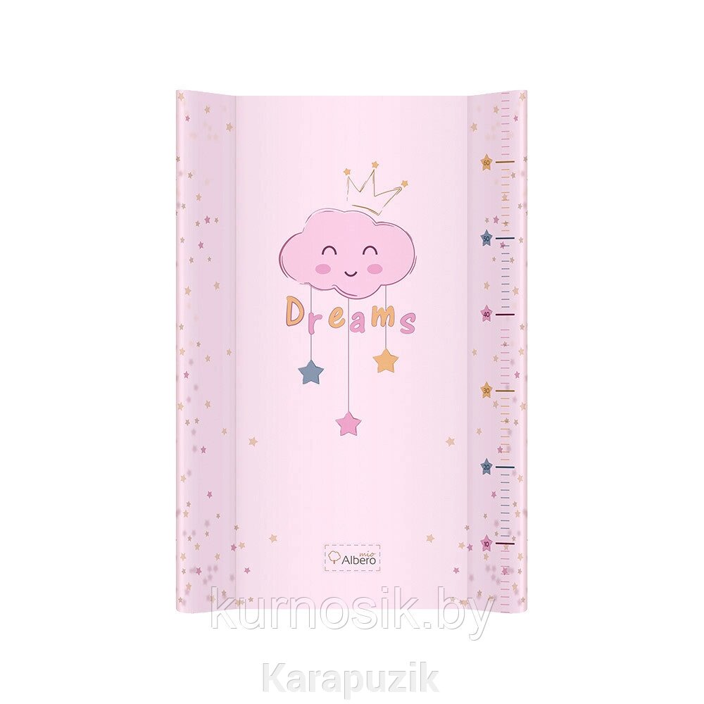 Пеленальная доска ALBEROMIO Спящее облако Розовый, 8282 от компании Karapuzik - фото 1