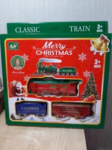Детская железная дорога игрушка 13 деталей "Новогодний экспресс" 5299-86