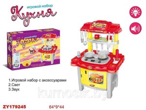Кухня детская со звуком и светом, 8 предметов, арт. ZYB-00092 в Минске от компании Karapuzik