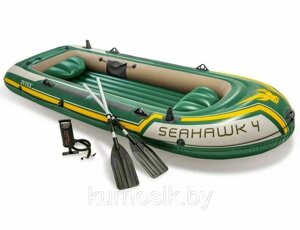 Надувная лодка Intex Seahawk-4 Set 68351NP четырехместная