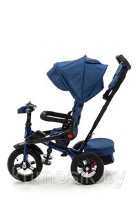 Детский велосипед трехколесный Kids Trike Lux Comfort, колеса 12\10 Голубой