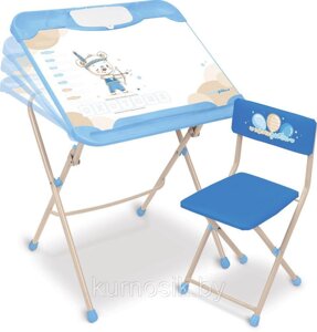 Комплект детской мебели Ника 3в1: стол + парта + мольберт «Нашидетки» с 3 до 7 лет (арт. КНД5) С охотником