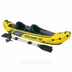 Каяк надувная лодка Intex Explorer K2 68307NP надувная байдарка