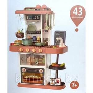 Детская кухня 889-184 игровая с паром и водой 43 предмета, 72 см