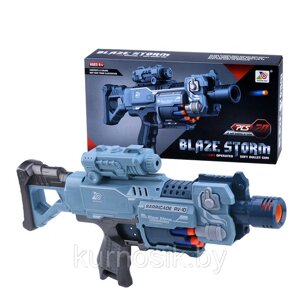 Автомат с мягкими пулями Blaze Storm ZC7079 бластер пистолет, с прицелом, мягкие пули