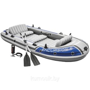 Надувная лодка Intex Excursion-5 68325NP пятиместная