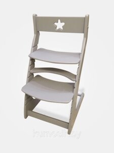 Растущий регулируемый школьный стул Ростик Rostik Серый модель СП1