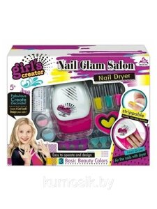 Детский маникюрный набор Nail Glam Salon с сушилкой Girls Creator, MBK-326