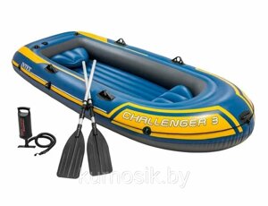 Надувная лодка Intex Challenger-3 Set 68370NP трехместная
