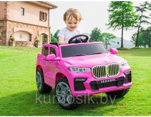 Электромобиль детский Sundays LS2199 автомобиль BMW с дистанционным управлением розовый