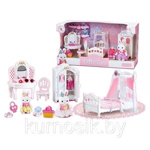 Игровой набор спальня с флоксовым зайкой, 6616