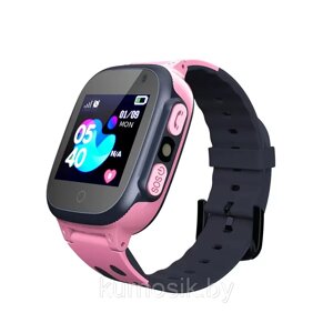 Детские умные часы Smart Baby Watch Y92 с GPS, камера, фонарик розовые в Минске от компании Karapuzik