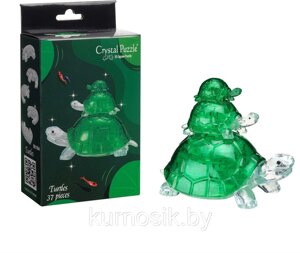 3D пазл Черепашки Crystal Puzzle 37 деталей 90164