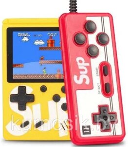 Игровая приставка Sup Game Box 400 в 1 с джойстиком (Цветной ЖК-экран) желтый