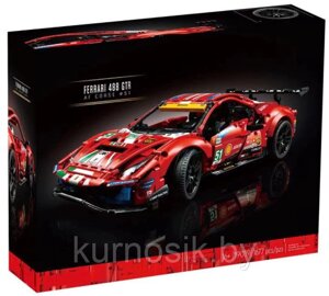 Конструктор 488 KING Автомобиль Ferrari 488GTE, 1677 деталей