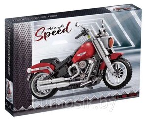 Конструктор 40004 King Мотоцикл Harley Davidson Fat Boy, 1251 деталь
