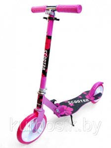Подростковый самокат двухколесный складной Scooter 3621 Розовый