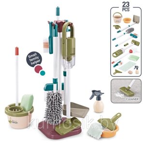 Детский игровой набор для уборки дома с вертикальным пылесосом, 23 предмета 667-58