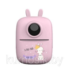 Детский фотопринтер Bluetooth, D7, розовый