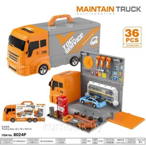 Детский игровой набор "Гараж в грузовике" (арт. 8024P)