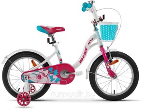 Детский велосипед Aist Skye 16" для девочки от 4 до 6 лет Белый